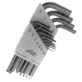 Lisle 42150 Hex Key Set, 12-piece,.050" to 5/16"-