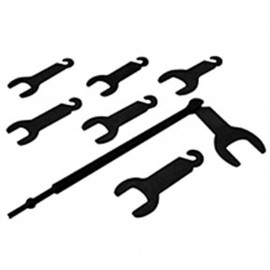 Lisle 43300 Pneumatic Fan Clutch Wrench Set, 7-piece-