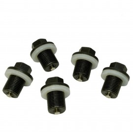 Lisle 58650 Replacement Magnetic Plug Set for Lisle 58850 Oil Pan Plug Rethreading Kit, 5-pack-