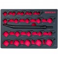 Lock Technologies LT1915FM Open End Crows Foot Set, SAE and metric, 20-piece-