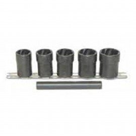Lock Technologies LT4400 Twist Socket Removal Kit, ½" drive, 6-piece-