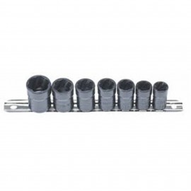 Lock Technologies LT4800 Twist Socket Oil Drain Plug Removal System, 3/8" Drive, 7-piece-
