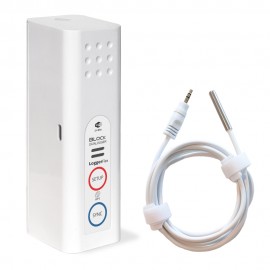 LoggerFlex BLXT01 BLOCK External Temp WiFi Data Recorder and Alarm for Temperature Monitoring-