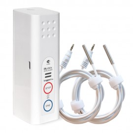 LoggerFlex BLXT02 BLOCK Thermo II WiFi Data Recorder and Alarm for Temperature Monitoring-