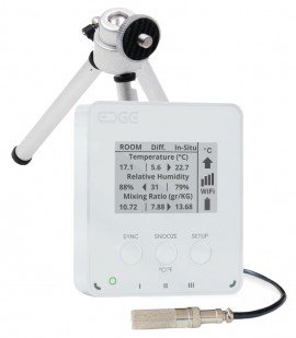 LoggerFlex  EDWIIS EDGE In-Situ Data Logger with alarm, E-Ink display and WiFi, -67 to 257°F, 0 to 99% RH-