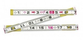 Lufkin 066FN Red End Flat Reading Wood Rule, &amp;frac58;&amp;quot; x 6'-