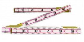 Lufkin 1066DMN Red End Engineer's Scale Wood Rule, &amp;frac58;&amp;quot; x 6.5'-