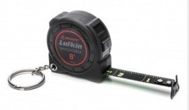 Lufkin L1108B Shockforce Nite Eye Tape Measure, keychain, &amp;frac12;&amp;quot; x 8'-