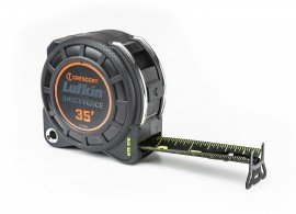 Lufkin L1135B-02 Shockforce Nite Eye Dual Sided Tape Measure, 35' x <sup>13</sup>&amp;frasl;<sub>16</sub>&amp;quot;, black blade-