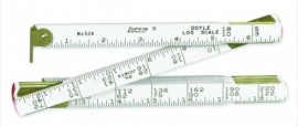 Lufkin TT524N Wooden Doyle Log Rule, &amp;frac58;&amp;quot; x 4'-