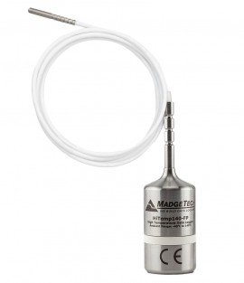 MadgeTech HiTemp140-FPST-12 High Temperature Data Logger with 12&quot; flexible RTD probe, stainless steel tip, 284°F-