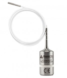 MadgeTech HiTemp140-FPST-6 High Temperature Data Logger with 6" flexible RTD probe, stainless steel tip, 284°F-