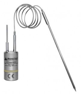 MadgeTech HiTemp140X2 Series High Temperature Dual Probe Data Logger with a 2&amp;quot; TD probe/24&amp;quot; bendable RTD probe/5&amp;quot; probe sheath-