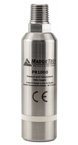 MadgeTech PR1000Ex-30G Intrinsically Safe Pressure and Temperature Data Logger, 0 to 30 PSIG-