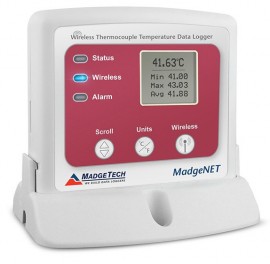 MadgeTech RFTCTemp2000A-MP Wireless Thermocouple Data Logger with Mini Plugs-