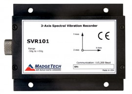 MadgeTech SVR101 Spectral Vibration Data Logger-