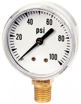 Ametek M&amp;G T-597 Test Gauge, 4½", 0 to 42 bar-