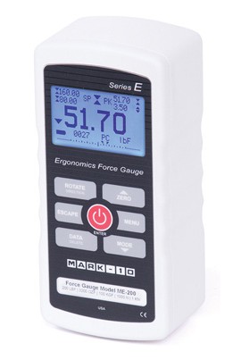 Mark-10 ME-200 Series E Ergonomics Force Gauge, 200 x 0.05 lbF-