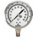 Marsh D1558 Test Gauge, 3&quot;, VAC to 1,000 psi-
