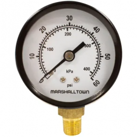 Marsh GG2015L8 Pressure Gauge, 2&amp;quot; Dial, 0 to 15 psi, 1/8&amp;quot; NPT Lower-