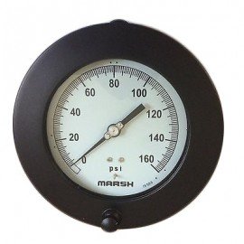 Marsh H2054 Precision Pressure Test Gauge, 3.5", 0 to 200 psi-