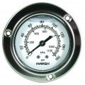 Marsh J7854P Severe Service Gauge, 0 to 200 psi, Stainless Steel, 1/4&amp;quot; NPT Lower-