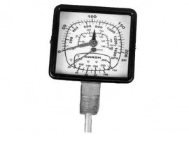 Marsh Y22004 Tridicator Gauge, 0 to 100 psi/0 to 230 ftH&lt;sub&gt;2&lt;/sub&gt;0, 3&amp;frac12;&amp;quot;-
