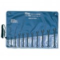 Martin Tools CB11KM Combination Wrench Set, 7 to 17 mm, 11-piece-