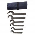 Martin Tools SPW6K Adjustable Pin Spanner Wrench Set with kit bag, 6-piece-