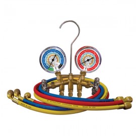Mastercool 33661 2-Valve Brass Charging Manifold with 60&amp;quot; Hoses-