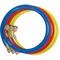 Mastercool 45360 Charging Hoses, 60", ¼" with auto shut-off valves-