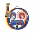 Mastercool 51236 2-Way Aluminum Ball Valve Manifold Gauge Set with 36" hoses, R454B, R410A, and R32-