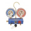Mastercool 57261 2-Valve Aluminum Manifold with 60&amp;quot; Ball-Valve Hoses-