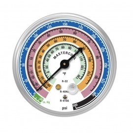 Mastercool 57501 2-1/2&amp;quot; Low Side Gauge for R410A R22 R404A-