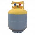 MasterCool 63010-24PK Refrigerant Recovery Cylinder, 50 lbs,  1/4" FL-M, yellow/gray, 24-pack-