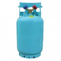 Mastercool 64010 Refrigerant Recovery Cylinder without float switch, 30 lbs, 1/4" FL-M, blue-