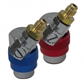 Mastercool 82214-E High Side E-Z Snap Quick Coupler, R134a, 1/4 FL-M x 16 mm-