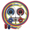 Mastercool 83272 Manifold, with 60" Hoses and R1234yf Couplers-