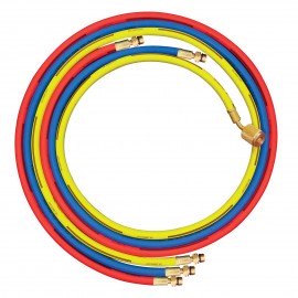 Mastercool 83602 60&amp;quot; Charging Hose for R1234yf, yellow, 12mm fitting x 1/2 x 16 ACME LH-