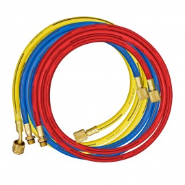 Mastercool 84362 36&amp;quot; Charging Hose with shut-off valve for R134a, yellow, 1/2 ACME-F x 1/2&amp;quot; ACME-F-