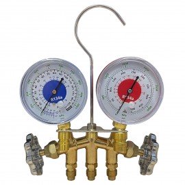 Mastercool 85000 Brass Manifold Set, overhaul kit, R134a-
