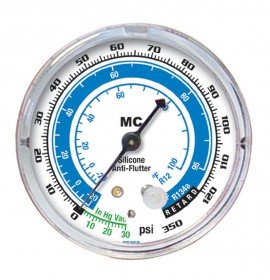 Mastercool 85350-RG 2-1/2&amp;quot; Gauge with protector guard, low side, R134a (no temp scale)-