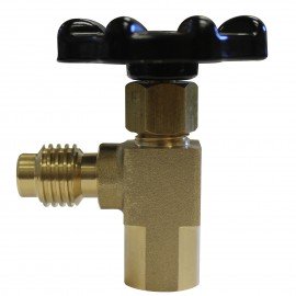 Mastercool 85512 Can Tap Valve with self-sealing design, R134a, 1/2&amp;quot; ACME-M thread-