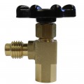 Mastercool 85512 Can Tap Valve with self-sealing design, R134a, 1/2&amp;quot; ACME-M thread-
