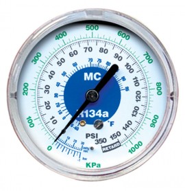Mastercool 86350 3-1/8&amp;quot; Gauge, low side, R134a-