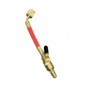 Mastercool 90265-R Manual Shut-Off Valve, 45˚, 1/4 x 1/4″, red-