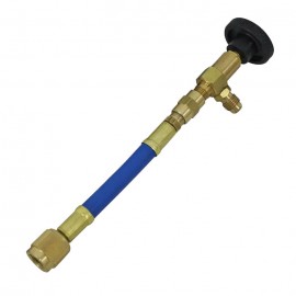 Mastercool 90269 Manual Shut-Off Valve, 90°, blue, 1/4 x 1/4"-