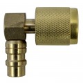 Mastercool 90333-UV Automatic Shut-Off Valve, 90°, 13mm-M x 1/4" FFL-