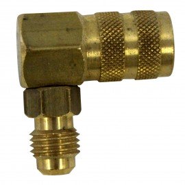 Mastercool 90340 Ford Adapter, high side, 90˚, 1/4" MFL x 1/8" FFL-