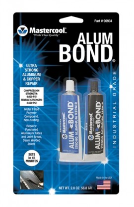 Mastercool 90934 Aluminum Bond Repair Kit with hardener and resin, 2 oz package-